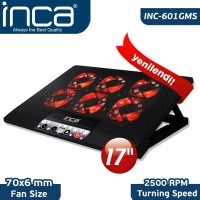 INCA INC-601GSMSX 7-17'' 6 FAN 2USB GAMİNG NOTEBOOK SOĞUTUCU - 1